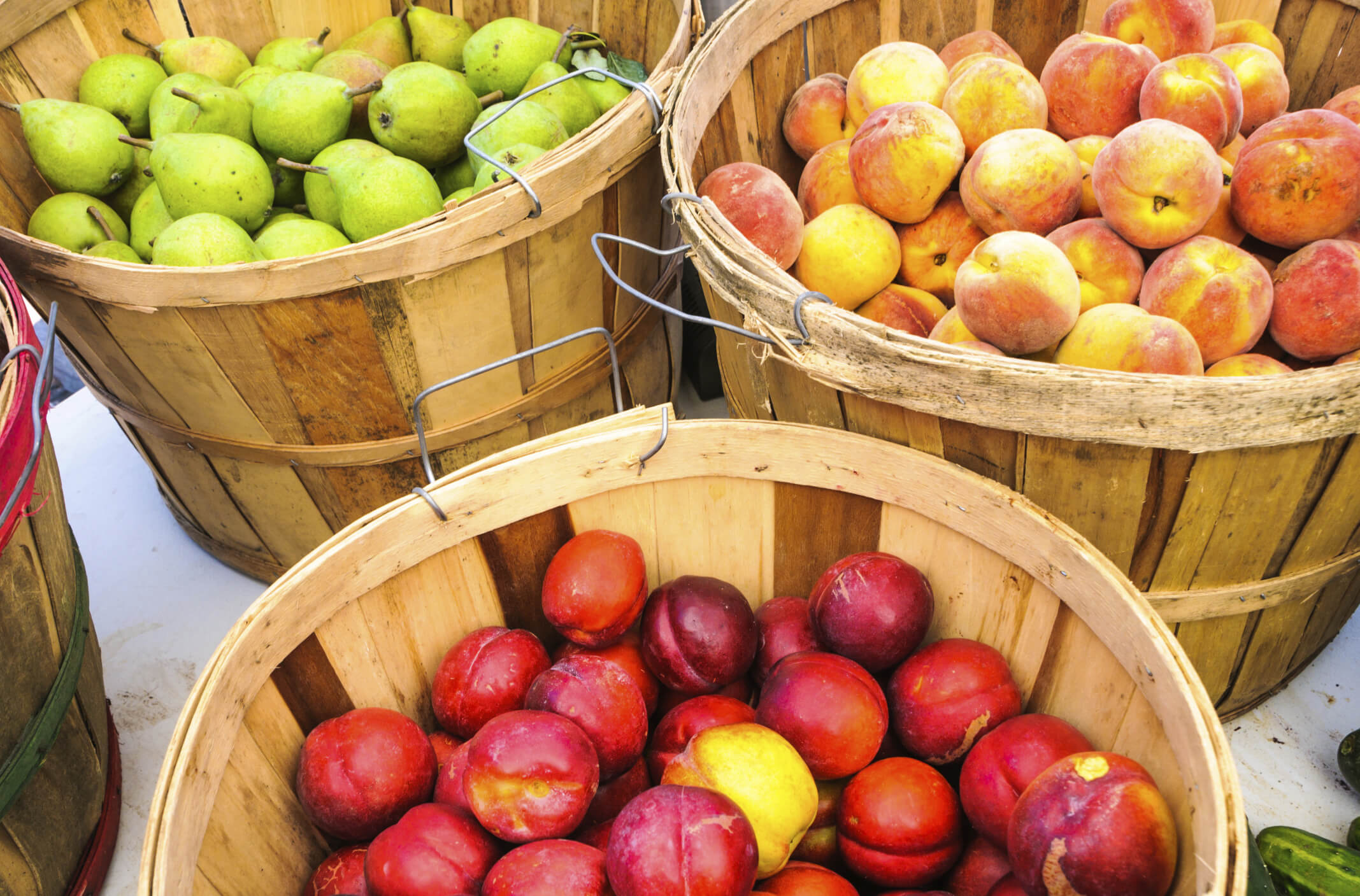 Baskets of fruit